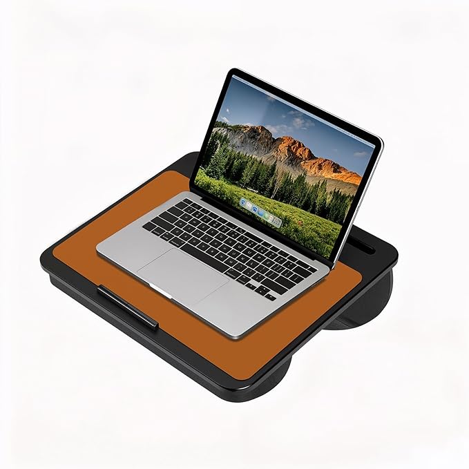 Jotsome Leather Desk Pad Mat, Non-Slip Desk Blotter Pad - Desk Protector for Office, Home, Lap Desk, Laptop, and Desktop, Gift for The Holidays (Tan, 17" x 12")