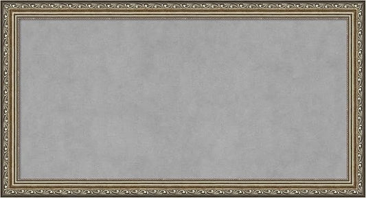 Amanti Art Silver Framed Magnetic Board 14x26 Small Vision Board for use with Magnets, 100% Metal Sheet to Display Items as Office Decor or for Home Organization in mudroom, Kitchen or Kids Room