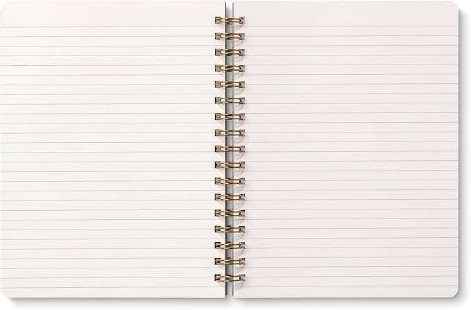 Compendium Spiral Notebook – Live Slow, Love True, Grow Free. – A Designer Spiral Notebook with 192 Lined Pages, College Ruled, 7.0" W x 9.25" H