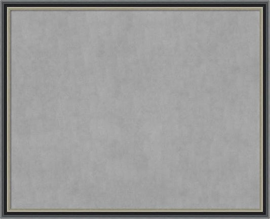 Amanti Art Black Framed Magnetic Board 35x43 X-Large Vision Board for use with Magnets, 100% Metal Sheet to Display Items as Office Decor or for Home Organization in mudroom, Kitchen or Kids Room
