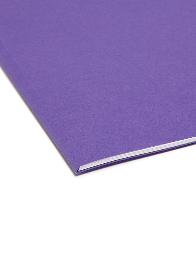 Smead Standard File Folders, 100 Count, Assorted Jewel Tone Colors, 1/3-Cut Tabs, Letter Size (11948)