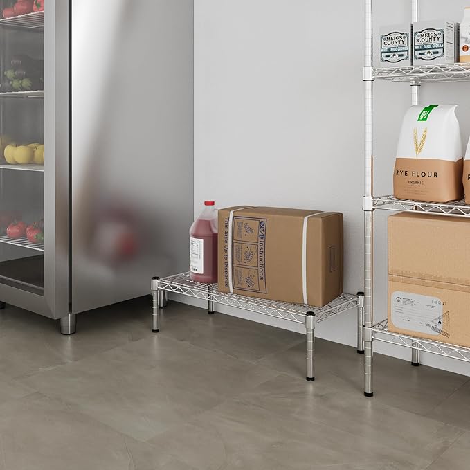 Regal Altair 14" Deep x 30" Wide x 8" Height 1-Tier Wire Shelving Kit | NSF Commercial Storage Rack Unit