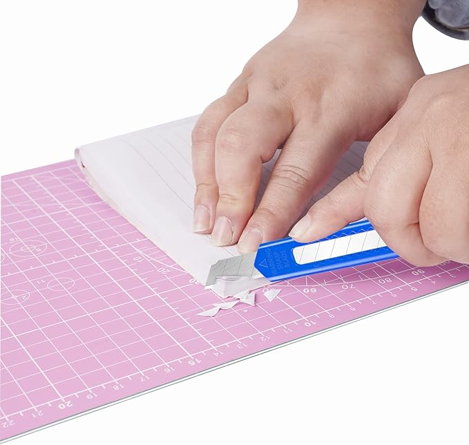 DIYSLEF Knife 16-Pack Box Cutter Retractable, Box Knife Perfect for Home, Office Use, Small 9mm Snap-off Blades Utility Knife for Cardboard, Cartons, Disposable Box Cutters Bulk for Work