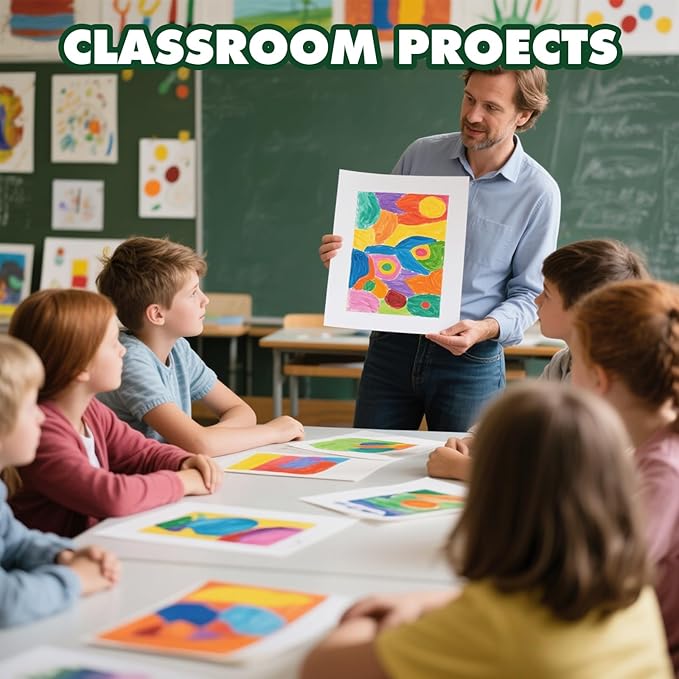 TUXIYA 50 Pack White Poster Board,11" x 14" White Poster Paper Bulk,250GSM/92LB Heavy-Weight Blank Poster Board for Arts,Craft,Projects Presentations,Drawing Scrapbooking