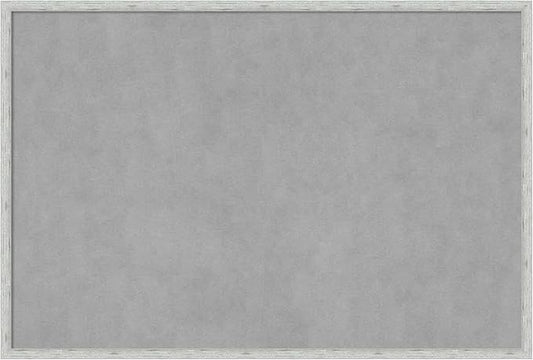 Amanti Art Silver Framed Magnetic Board 25x37 Large Vision Board for use with Magnets, 100% Metal Sheet to Display Items as Office Decor or for Home Organization in mudroom, Kitchen or Kids Room
