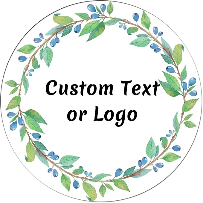 JOVELLO Personalized Custom Stickers - 60-1000 PCS Circle Custom Labels for Business, Logo, Office, Parties, etc (Labels Stickers-5)