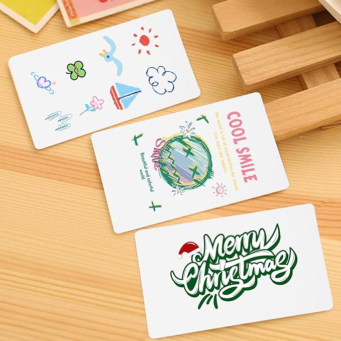 648PCS Blank Playing Cards 2.5" x 3.5" Blank Playing Cards to Write On Double Sides Printable Index Flash Cards Blank Tarot Cards for DIY Game Cards Gift Cards Message Card