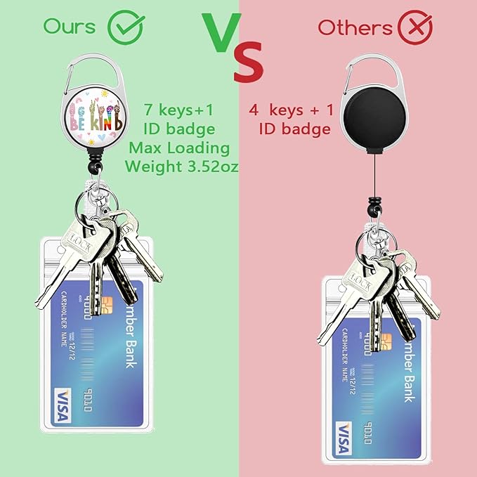 Be Kind Lanyards for Id Badges, Cute Hand Sign Badge Reel Heavy Duty with Carabiner Clip, Fashionable ID Badge Holder with Breakaway Lanyard, Teacher Nurse Office Christmas Gifts