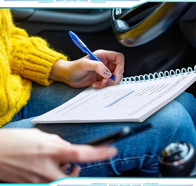 2 Pcs Auto Mileage & Expense Log Book for Car Taxes Vehicle Maintenance Expense Track Record Notebook Small Business Gas Miles Log Book for Driver 5 x 7.87 Inch(Novelty,Vivid Color)