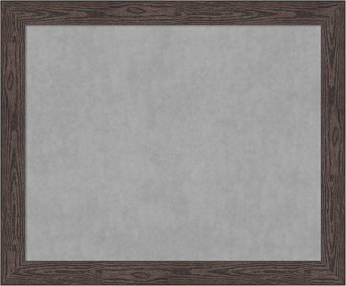 Amanti Art Black Framed Magnetic Board 38x46 X-Large Vision Board for use with Magnets, 100% Metal Sheet to Display Items as Office Decor or for Home Organization in mudroom, Kitchen or Kids Room