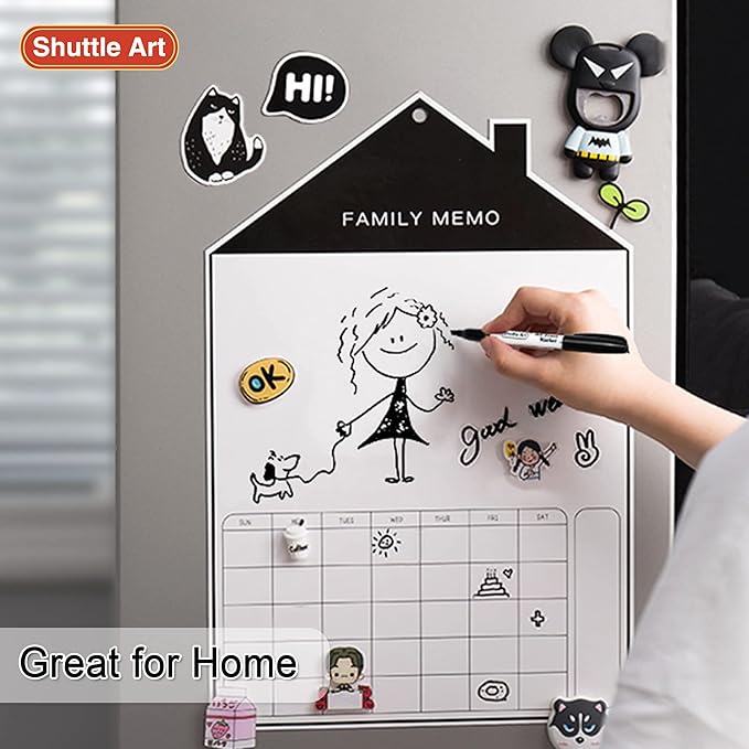 huttle Art Dry Erase Markers, 120 Pack Black Whiteboard Markers with 2 Erasers,Chisel Tip Dry Erase Markers, Perfect For Writing on Whiteboards, Dry-Erase Boards,Mirrors for School Office Home