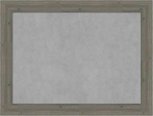 Amanti Art Grey Framed Magnetic Board 25x33 Medium Vision Board for use with Magnets, 100% Metal Sheet to Display Items as Office Decor or for Home Organization in mudroom, Kitchen or Kids Room