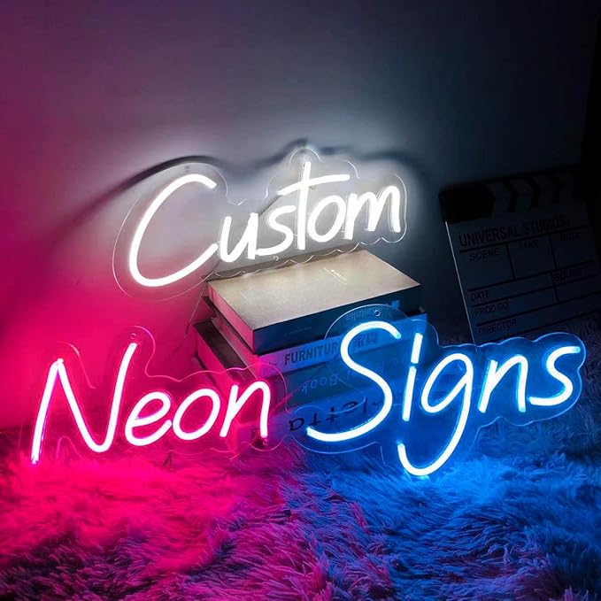 Custom Neon Signs LED Neon Lights for Wall Decor Bedroom Wall Birthday Wedding Party Bar Shop Logo Decorations