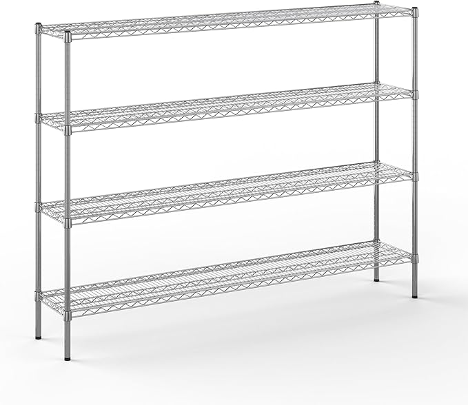 Regal Altair 14" Deep x 72" Wide x 54" Height Wire Shelving Kit | 4-Tier | NSF Commercial Storage Rack Unit