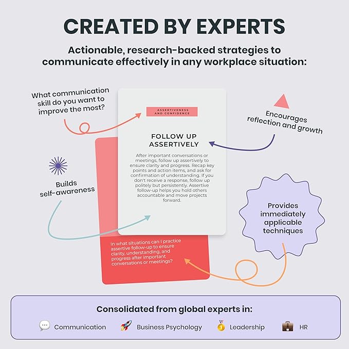 Workplace Communication Cards, Strategic Communication Training Toolkit, Professional Development Card Deck
