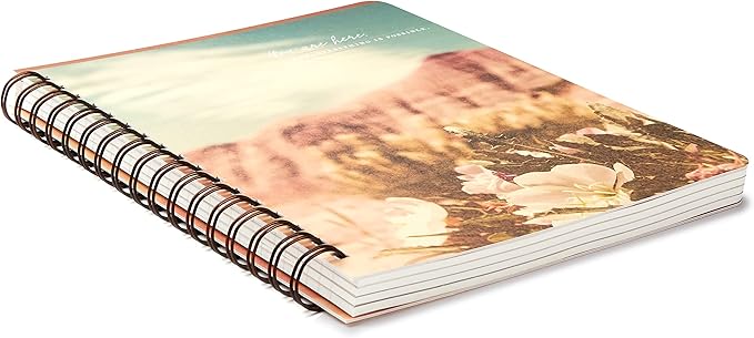 Compendium Spiral Notebook - You are here. Now, everything is possible. — A Designer Spiral Notebook with 192 Lined Pages, College Ruled, 7.0”W x 9.25”H