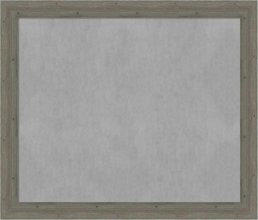 Amanti Art Grey Framed Magnetic Board 47x55 Oversize Vision Board for use with Magnets, 100% Metal Sheet to Display Items as Office Decor or for Home Organization in mudroom, Kitchen or Kids Room