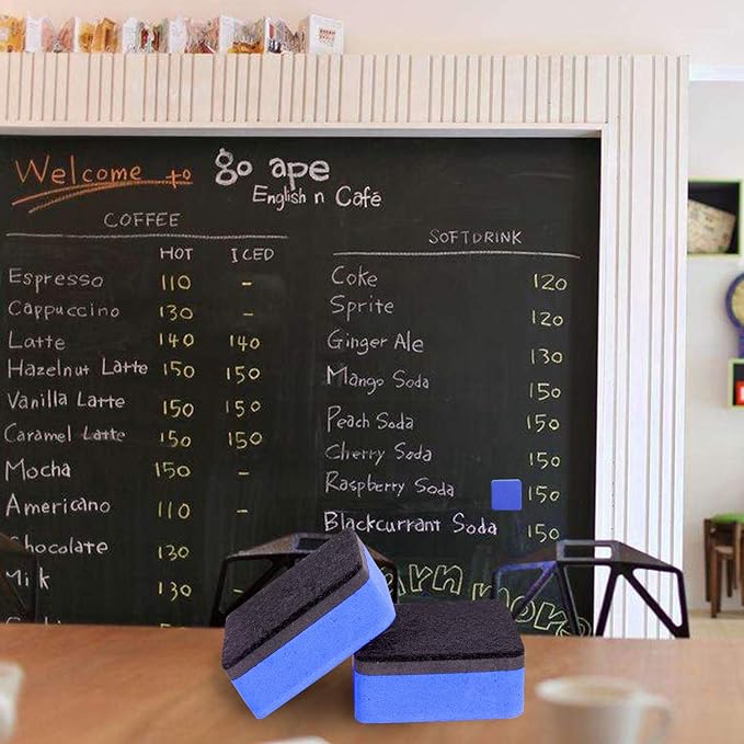 BingBing Dry Erase Erasers, 48 Pack Magnetic Whiteboard Eraser Chalkboard Cleansers Wiper for Classroom Office & Home (blue48)