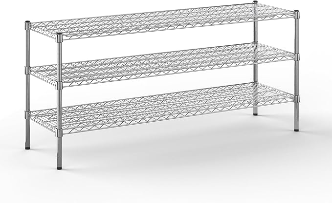 Regal Altair 18" Deep x 60" Wide x 27" Height Wire Shelving Kit | 3-Tier | NSF Commercial Storage Rack Unit