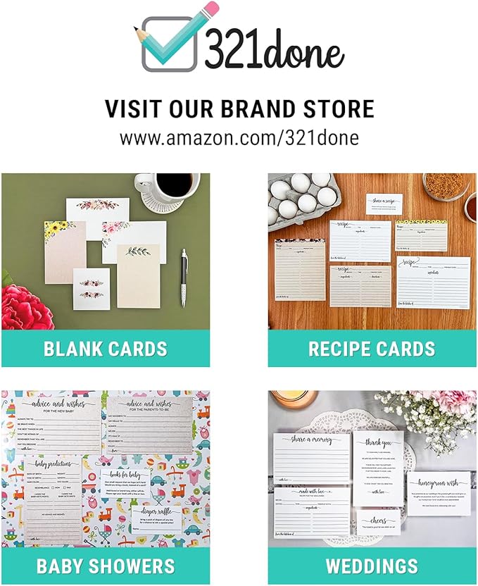 321Done Magnetic Meal Planning Pad, 5.5x8.5, Meal Plan Grocery List Combo, Made in USA, Weekly Menu Plan with Tear-Off Shopping List, Magnet to Stick to Fridge, 50 Perforated Pages, Sunday Start