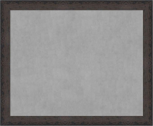 Amanti Art Black Framed Magnetic Board 37x45 X-Large Vision Board for use with Magnets, 100% Metal Sheet to Display Items as Office Decor or for Home Organization in mudroom, Kitchen or Kids Room