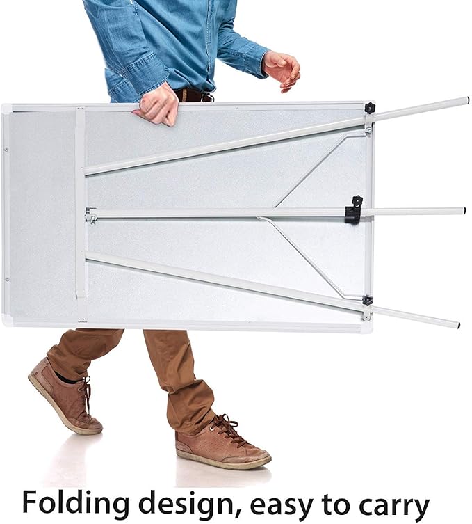 DexBoard 2-Pack 36 x 24 Inch Magnetic Dry Erase Easel Tripod Stand, Height Adjustable Portable Dry Erase Board with Flipchart Paper Pad (25 Sheets) - for Office Meetings, Training & Classroom