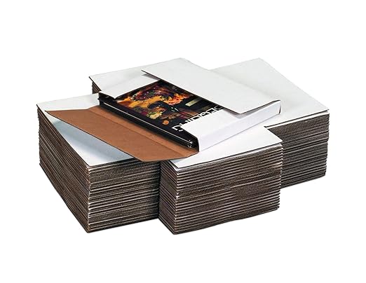 Tape Logic TLM24242BF Easy-Fold Mailers, 24" x 24" x 2", White (Pack of 20)