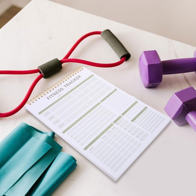 CIYODO Fitness Journal Notebook Workout Planner with Daily Training Schedule and Yearly Fitness Tracker for Exercise Planning and Progress Tracking