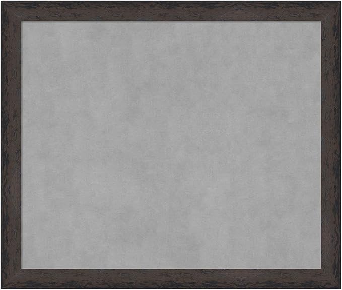 Amanti Art Black Framed Magnetic Board 23x27 Medium Vision Board for use with Magnets, 100% Metal Sheet to Display Items as Office Decor or for Home Organization in mudroom, Kitchen or Kids Room