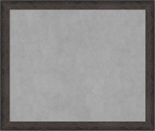 Amanti Art Black Framed Magnetic Board 23x27 Medium Vision Board for use with Magnets, 100% Metal Sheet to Display Items as Office Decor or for Home Organization in mudroom, Kitchen or Kids Room