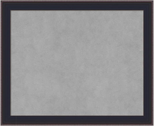 Amanti Art Black Framed Magnetic Board 19x23 Small Vision Board for use with Magnets, 100% Metal Sheet to Display Items as Office Decor or for Home Organization in mudroom, Kitchen or Kids Room