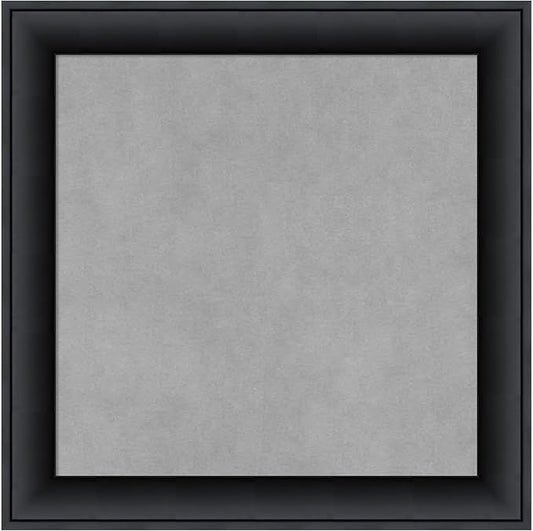 Amanti Art Black Framed Magnetic Board 19x19 Small Vision Board for use with Magnets, 100% Metal Sheet to Display Items as Office Decor or for Home Organization in mudroom, Kitchen or Kids Room