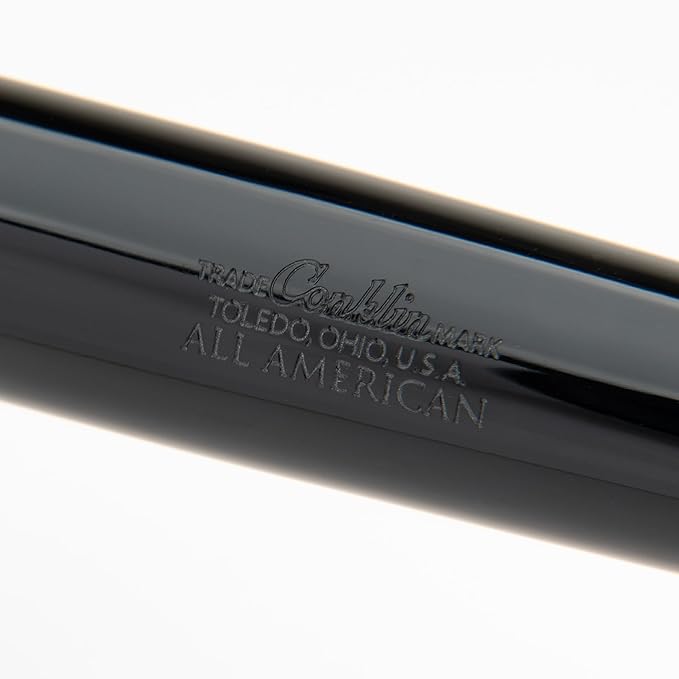 Conklin All American Fountain Pen in Black – Omniflex Nib, Flexible Design & Premium Craftsmanship – Ideal Gift for Pen Enthusiasts & Collectors