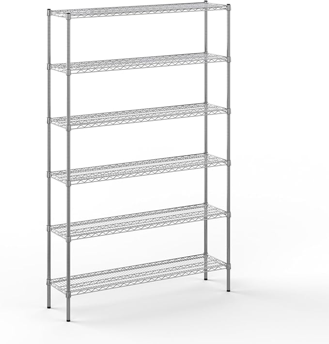 Regal Altair 14" Deep x 54" Wide x 86" Height Wire Shelving Kit | 6-Tier | NSF Commercial Storage Rack Unit