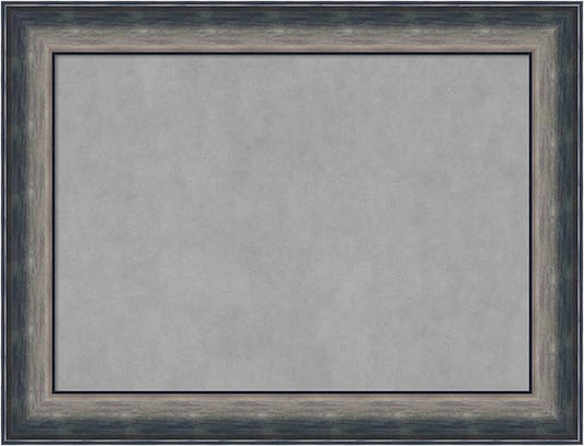 Amanti Art Silver Framed Magnetic Board 26x34 Medium Vision Board for use with Magnets, 100% Metal Sheet to Display Items as Office Decor or for Home Organization in mudroom, Kitchen or Kids Room