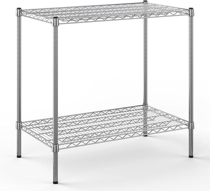 Regal Altair 21" Deep x 36" Wide x 34" Height Wire Shelving Kit | 2-Tier | NSF Commercial Storage Rack Unit