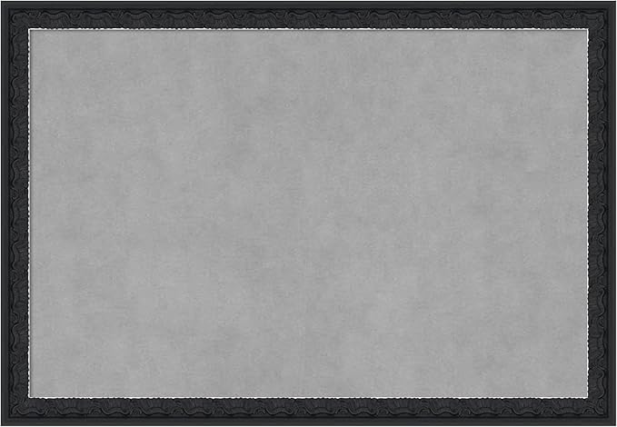 Amanti Art Black Framed Magnetic Board 18x26 Medium Vision Board for use with Magnets, 100% Metal Sheet to Display Items as Office Decor or for Home Organization in mudroom, Kitchen or Kids Room