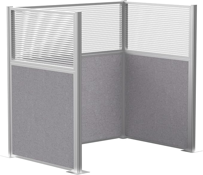 Versare Hush Panel Cubicle Kit | Workstation Partition Walls | Sound Dampening Cubicle Walls | Partitions for Desks