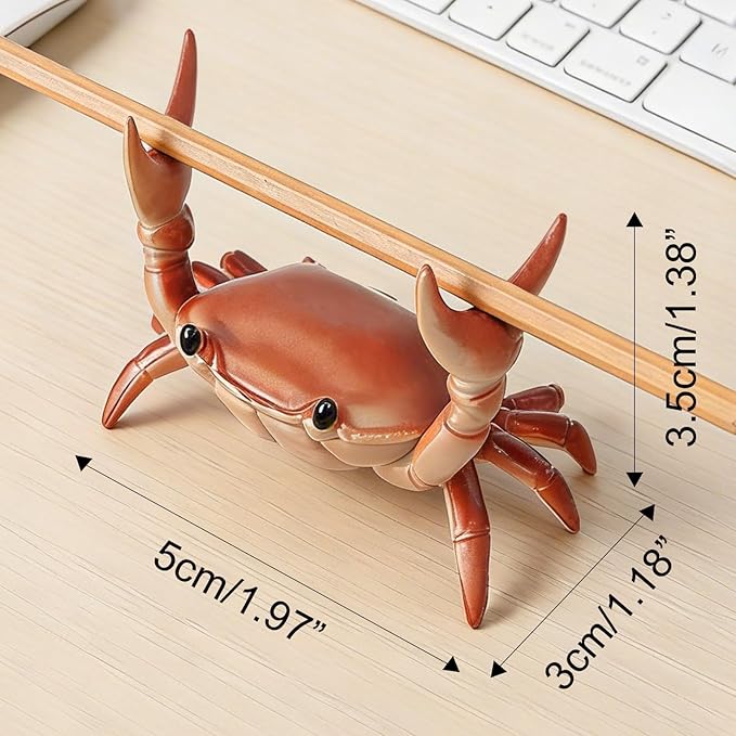 4PCS Desk Crab Pen Holder,Creative Crab Pen Holder,New Cute Crab-Shaped Pen Holders,Weightlifting Crabs Penholder Bracket Storage,Funny Desk Decor for Office Desks,Shop Windows,Home(Mix)