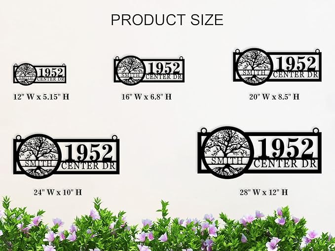 Hanging Metal House Numbers,Custom Metal Hanging Address Signs, Hanging Mailbox House Number Signs,Hanging House Address Numbers, Lamp Post Address Plaques