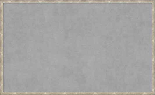 Amanti Art Silver Framed Magnetic Board 25x41 Large Vision Board for use with Magnets, 100% Metal Sheet to Display Items as Office Decor or for Home Organization in mudroom, Kitchen or Kids Room