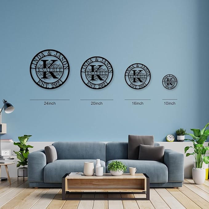 Metal Name Signs Personalized,Custom Family Name Sign, Last Name Sign, Established Family Signs, Custom Name Signs, Family Sign For Wall, Metal Wall Decor, Personalized Wedding Gift