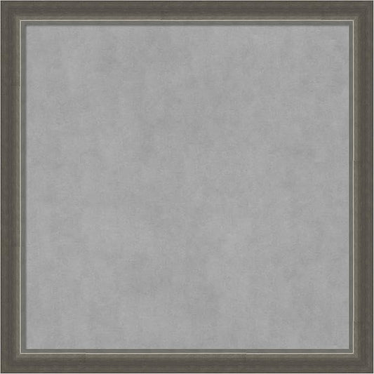 Amanti Art Silver Framed Magnetic Board 27x27 Medium Vision Board for use with Magnets, 100% Metal Sheet to Display Items as Office Decor or for Home Organization in mudroom, Kitchen or Kids Room