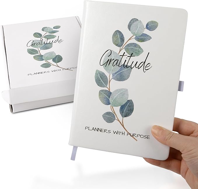 Planners with Purpose Gratitude Journal for Women - 5 Minute Daily Self Care & Mindfulness Planner with Guided Prompts for Positivity, Affirmations, Manifestation, Reflection - Undated Happiness Diary