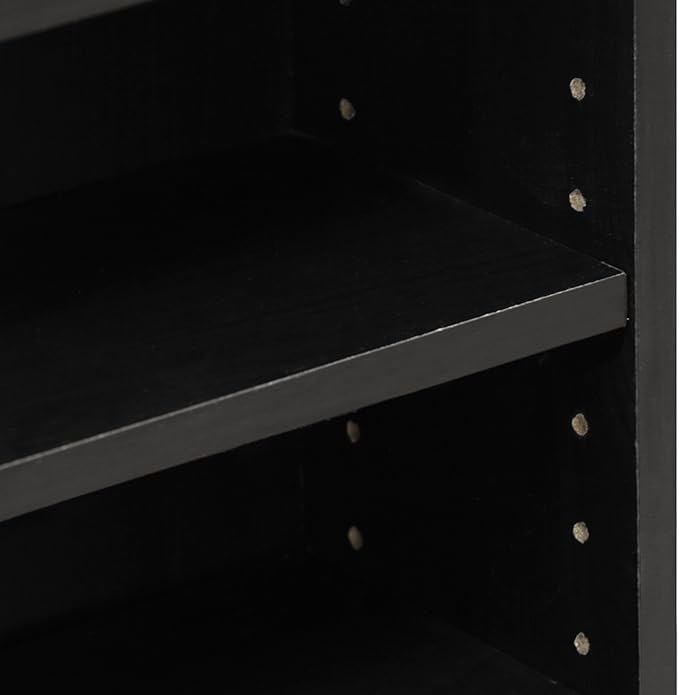 Furinno JAYA DVD Shelf, 8-Tier Tall Narrow CD Rack, Media Shelf with Adjustable Shelves, DVD Storage Cabinets for CD Blueray Game Disc, Easy Assembly, for Living Room, Home Office, Espresso