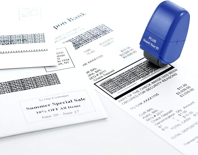 Guard Your ID Identity Protection Stamp Roller, Blue, IS-520CM
