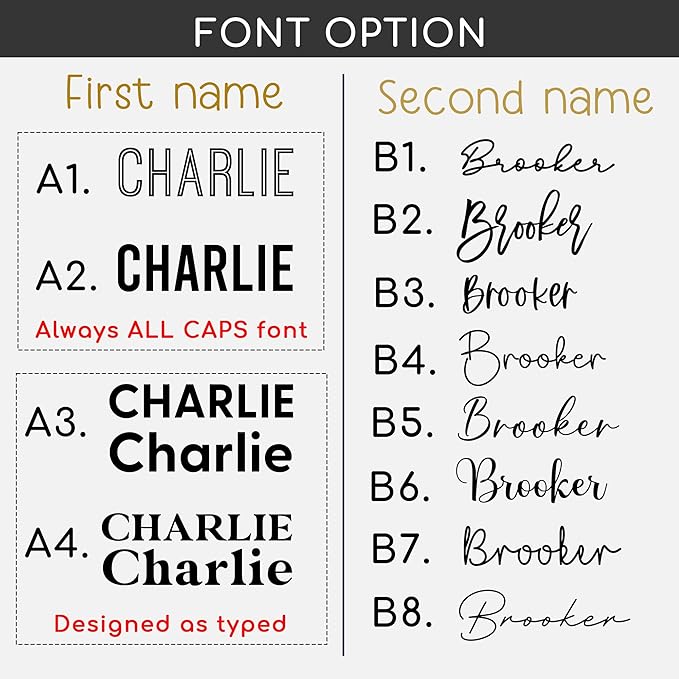 Personalized Nursery Name Sign - Custom Wooden Name Signs for Kids Room, Personalized Name Sign for Nursery - Perfect Baby Gift & Wall Name Decoration (NA31)