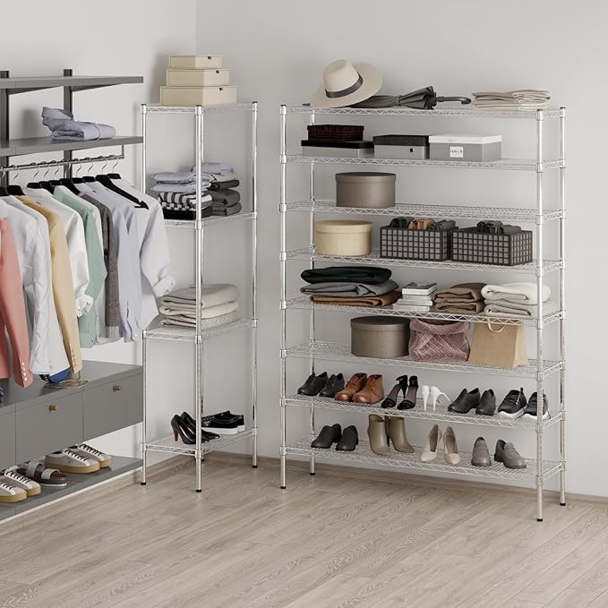Regal Altair 14" Deep x 54" Wide x 74" Height Wire Shelving Kit | 8-Tier | NSF Commercial Storage Rack Unit