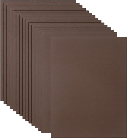 Guakicae 32 Sheets Coffee Cardstock 8.5 x 11 Printer Paper, 80lb Premium Dark Brown Paper Card Stock for DIY Card Making, Greeting Cards, Wedding Invitations, Scrapbooking