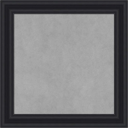 Amanti Art Black Framed Magnetic Board 20x20 Small Vision Board for use with Magnets, 100% Metal Sheet to Display Items as Office Decor or for Home Organization in mudroom, Kitchen or Kids Room